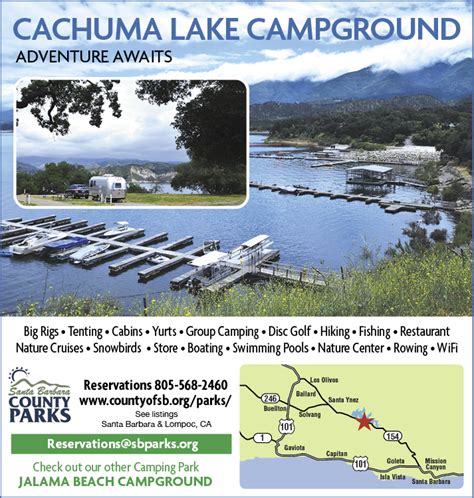 Cachuma Lake Map Of Rv Campground