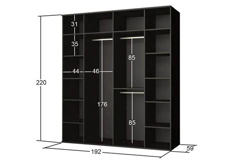 Стандартные размеры шкафов в гардеробной 95 фото