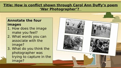 War Photographer - Carol Ann Duffy | Teaching Resources