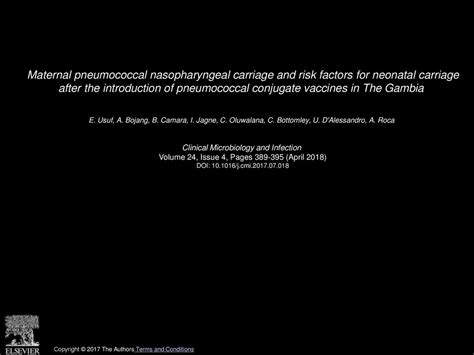 Maternal Pneumococcal Nasopharyngeal Carriage And Risk Factors For