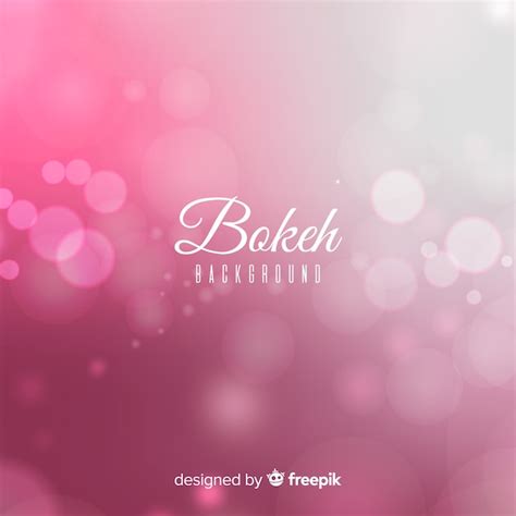 Fondo Rosa Desenfocado Con Efecto Bokeh Vector Gratis