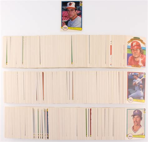 1982 Donruss Complete Set Of 668 Baseball Puzzle And Cards With 405