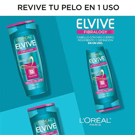 Shampoo Fibralogy Elvive L Or Al Paris X Ml Sergio Perfumerias