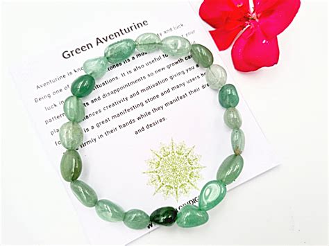 Green Aventurine Gemstone Nugget Bangle Hello Indigo Halo