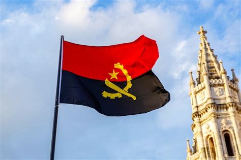 Bandeira De Angola Foto Premium