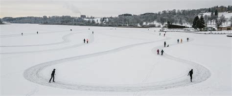 Lake Viljandi natural ice rink