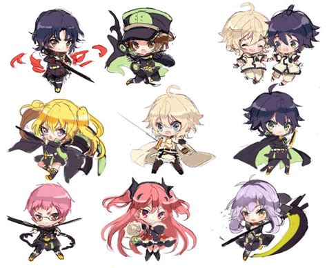 Pin De Iriswhale Hunt En Owari No Seraph Chibi Anime Dibujos Kawaii