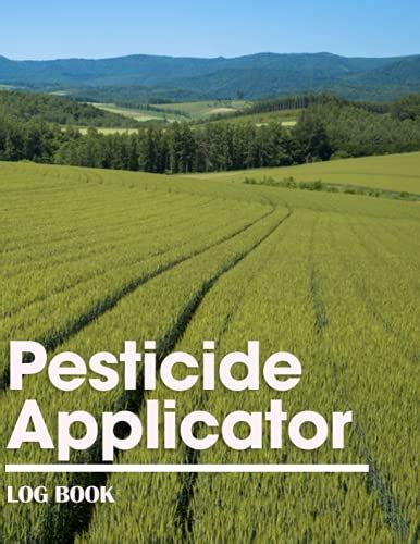 Pesticide Applicator Log Book Chemical Pest And Insect Control