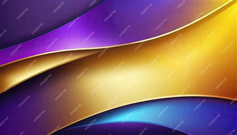 Premium AI Image | Purple and Gold Sharp Gradient Background