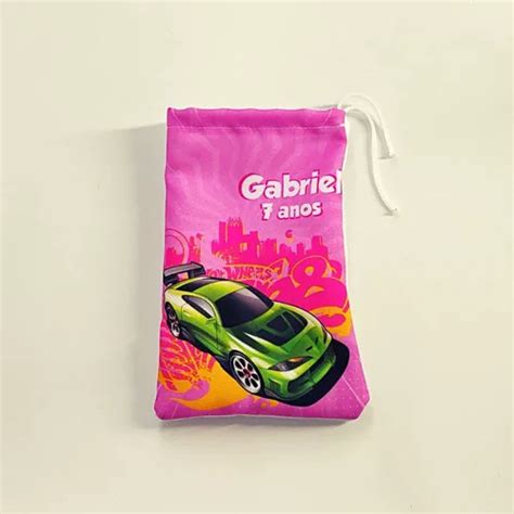 Sacolinha Surpresa Personalizada Tecido Hot Wheels X Mercadolivre