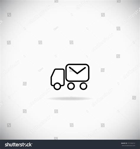 Mail Truck Stock Vector Illustration 151530212 : Shutterstock