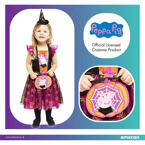 Peppa Pig Witch Dress Years Pc Amscan International