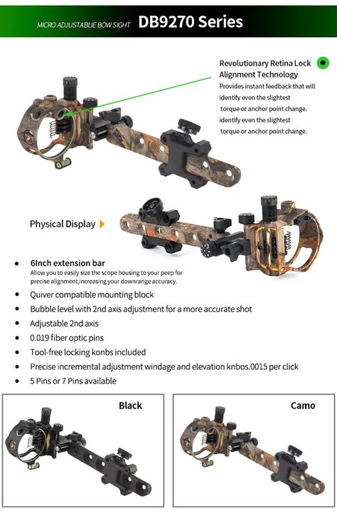 Topoint Compound Bow Sight Retina Lock Alignment Topoint Archery Buy Compound Recurve Bows