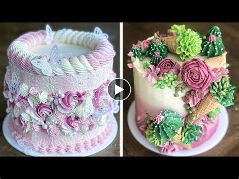 Top 10 Beautiful Cake Decorating Tutorials For New Year 2023 Simple