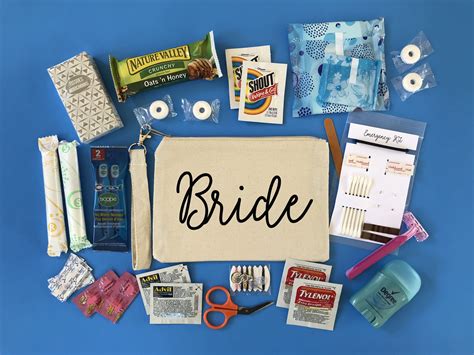 Custom Bridal Emergency Kit Small Bride Survival Kit Wedding