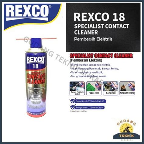 Jual Rexco 18 Specialist Contact Cleaner 500ml Pembersih Elektronik