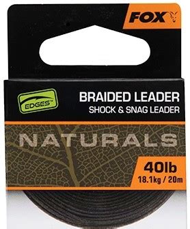 Plecionka FOX Edges Naturals Braided Leader CAC819 Wedkarski