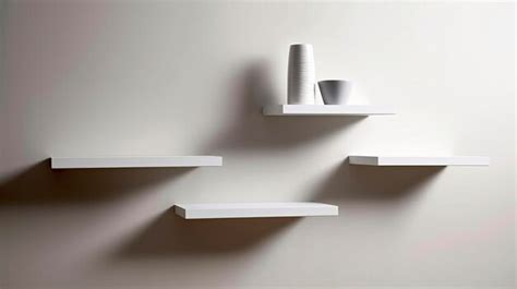 Premium AI Image | A Photo of a Minimalist Storage Shelf with Clean and ...