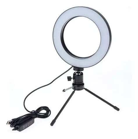 Ring Light Iluminador Selfie Makeup Trip De Mesa Luz Parcelamento