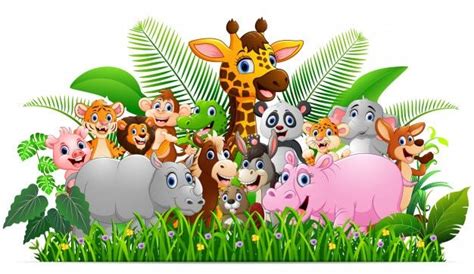 Jungle Safari Vectors, Photos And Psd Files ACB | Animal clipart free ...