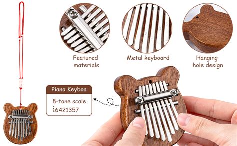 Kalimba Daumenklavier Mini Fingerklavier Tragbares Mini Kalimba