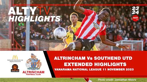 Altrincham Vs Southend Utd Official Extended Match Highlights