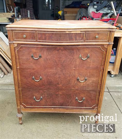 Antique Chest of Drawers ~ Hand-Painted Florals - Prodigal Pieces