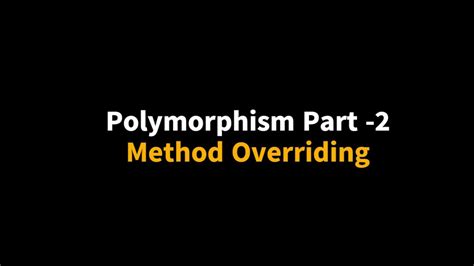 Java Tutorial For Beginners Method Overriding In Java Runtime Polymorphism In Java