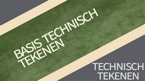 Basis Technisch Tekenen Youtube