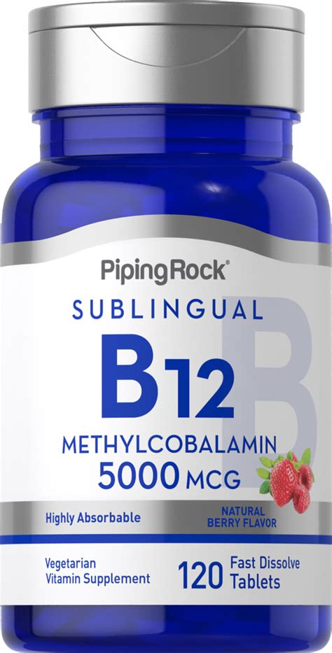 Methylcobalamin B 12 5000 Mcg Sublingual 2 X 60 Fast Dissolve Tablets Nutrition Express By