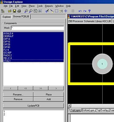 Protel Printed Circuit Board Software - Circuit Diagram