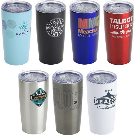 Printed Glendale Vacuum Insulated Stainless Steel Tumblers 20 Oz