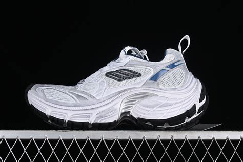 Balenciaga 10XL Shoes Sneakers In Black/White/Blue - Ou Gold