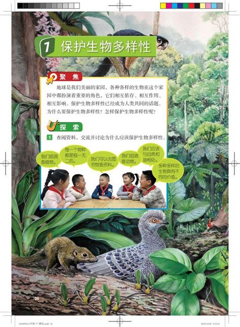 27 保护生物多样性教科版2019年审定六年级科学下册课本教科版小学课本