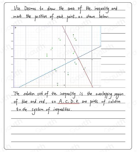 Solved Mc The Coordinate Grid Shows Points A Through K What