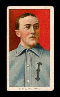 1909 11 T206 Set Break Jimmy Burke Piedmont VG VGEX Crease GMCARDS