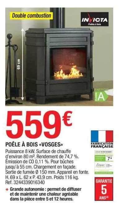 Promo Po Le Bois Vosges Invicta Chez Brico D P T