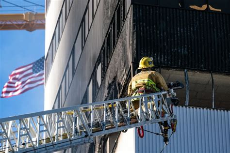 Man Scales Building As Suspicious Fire Rips Through Block Of Flats