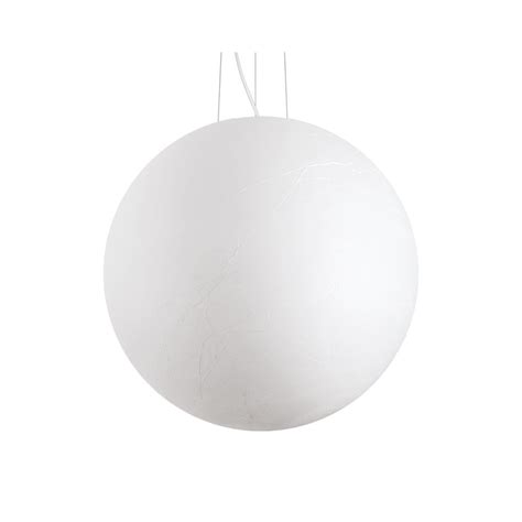 Ideal Lux Card Xtra Large Single Light Ceiling Pendant In A White