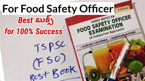 Best Books For Tspsc Food Safety Officer Exam Best Books For Food