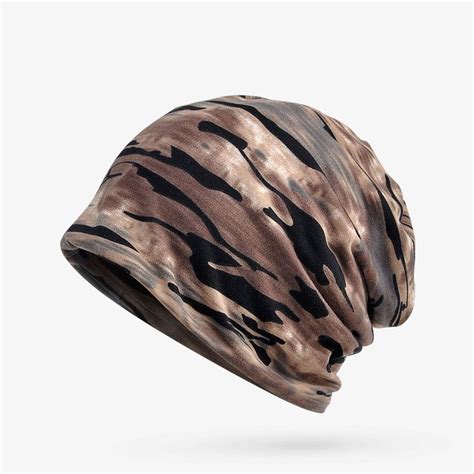 Unisex Camouflage Beanies Hats For Men And Women Flexible Turban Hats