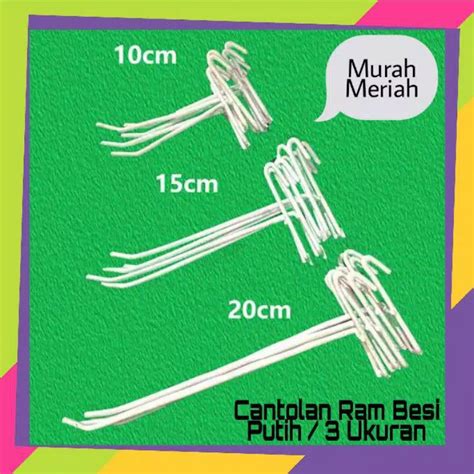 Jual Cantelan Putih Cantolan Cantelan Ram Putih 10 Cm Cantolan Ram Hook