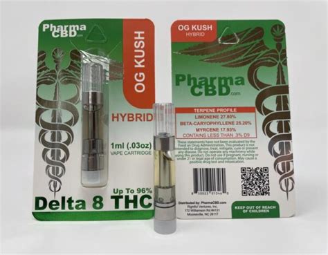 Pharmacbd Delta 8 Vape Cartridge Hemp Based Cbd Delta 8