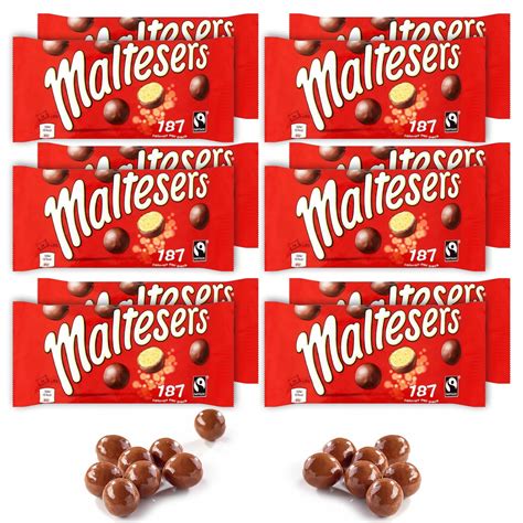 Maltesers Chocolate 37 Gram Bags Honeycomb Spheres Covered In A Creamy Layer Of Milk Chocolate