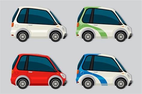 Set of electric car 297363 Vector Art at Vecteezy