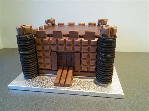 Chocolate Bar Castle Cake Cadburys Dairy Milk Kit Kat And Oreos