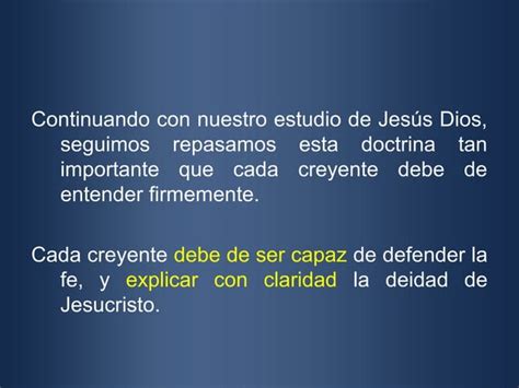 La Deidad De Cristo Ppt