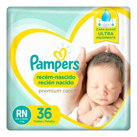 Pañales Pampers Talle Rn Premium Care Recien Nacido X 36 Uni Carrefour