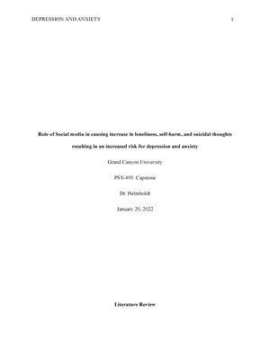 PSY 495 Selecting Supporting Topic PSY 495 Professional Capstone