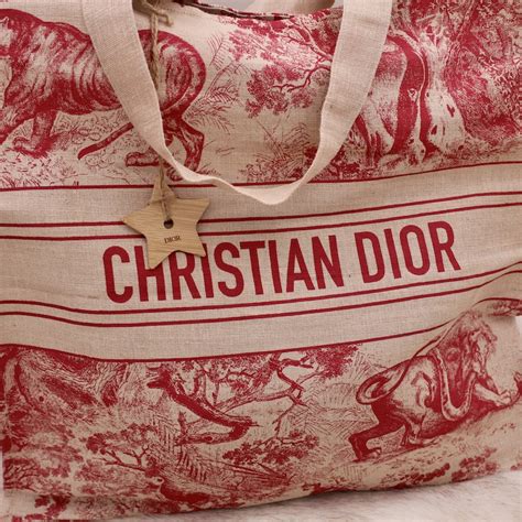 Sac Cabas Dioriviera En Toile De Jouy Dior